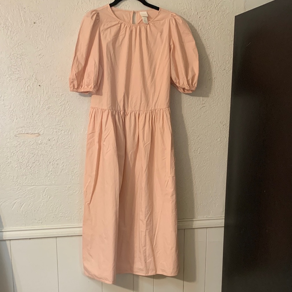 H&M Light Pink Midi Dress